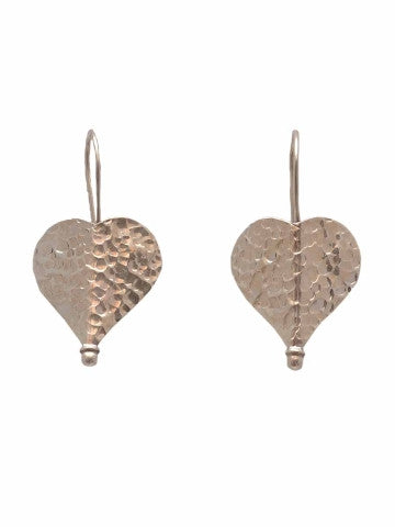 Silver Heart Shaped Earrings