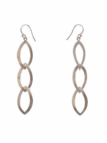 Silver Interlaced Earrings