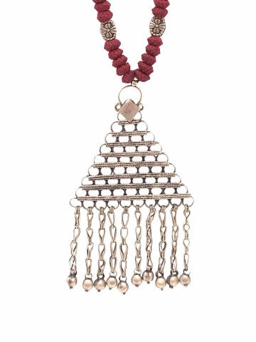 Red Tribal Patwa Necklace