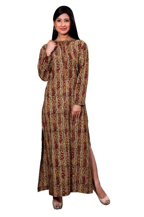 Vegetable Print Long Dress