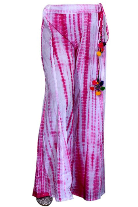 Pink Shibori Palazzo