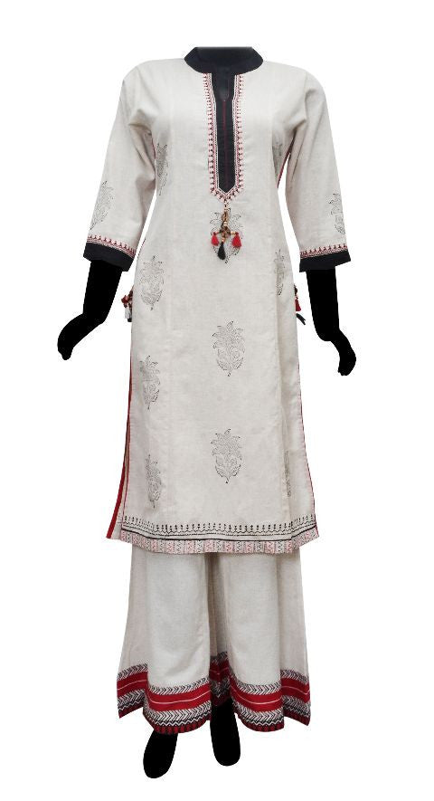 Tribal Print Kurta and Palazzo