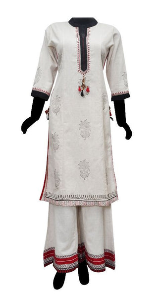 Tribal Print Kurta and Palazzo