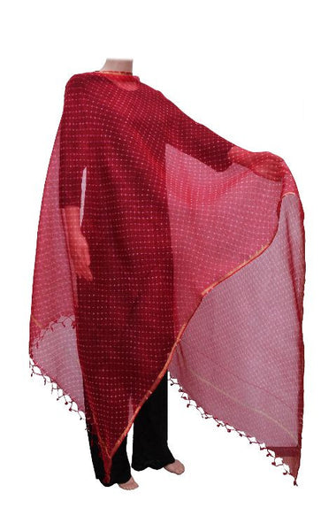 Red Lehariya Dupatta