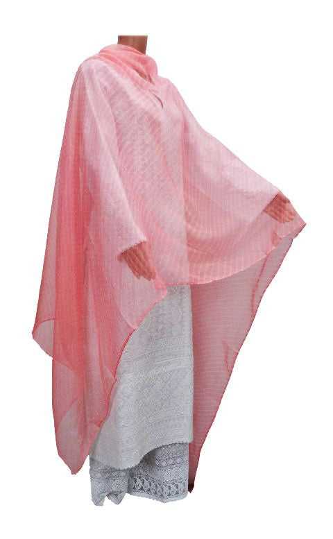 Soft Peach Lehariya Dupatta