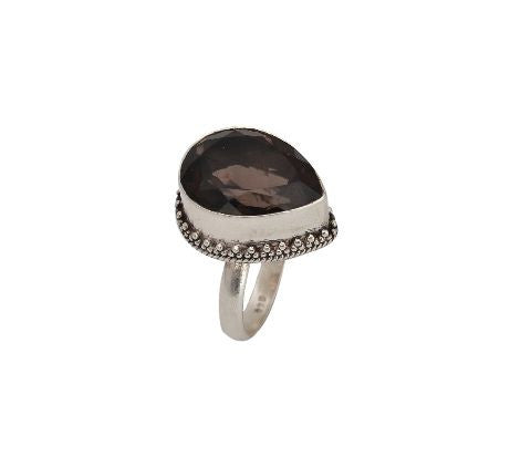 Silver Ring with Topaz