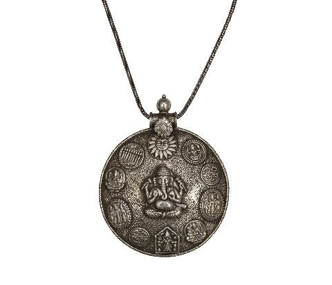 Silver Ganesha Pendant