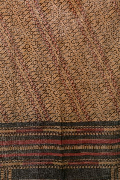 Rust Maheshwari Dabu Print Dupatta