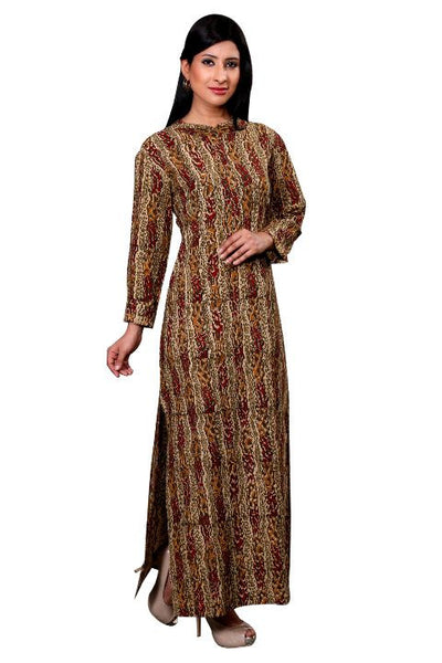 Vegetable Print Long Dress