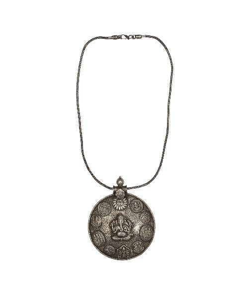 Silver Ganesha Pendant