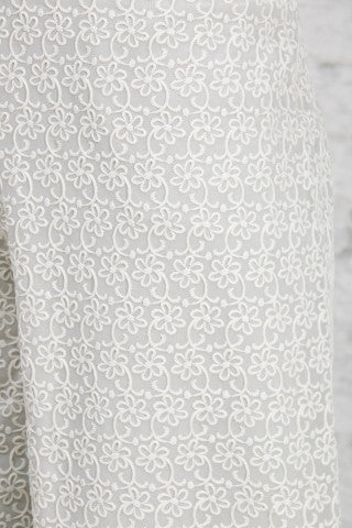 White Georgette Palazzo