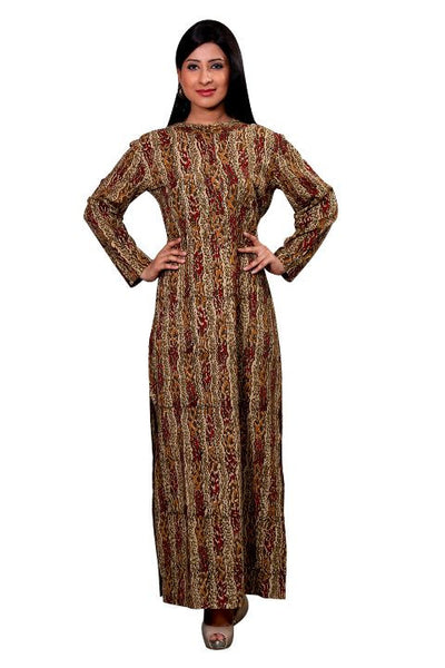 Vegetable Print Long Dress